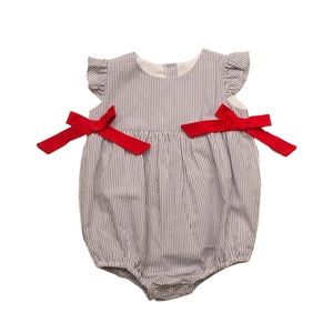 The Oaks Hailey Navy Stripe Bubble